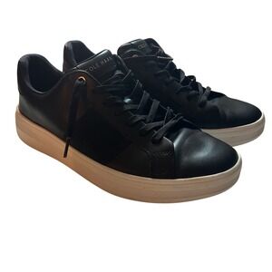 Cole Haan Grand Series Men Shoes‎ 11 Black Leather Basketball Sneakers C35774